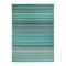 World Rug Gallery Contemporary Stripe Reversible Plastic 3'x5' Blue Outdoor Rug 6058BLUE3X5 - alternate 5